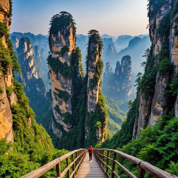 Quels sont les conseils pour une randonnée dans les montagnes de Zhangjiajie, Chine?