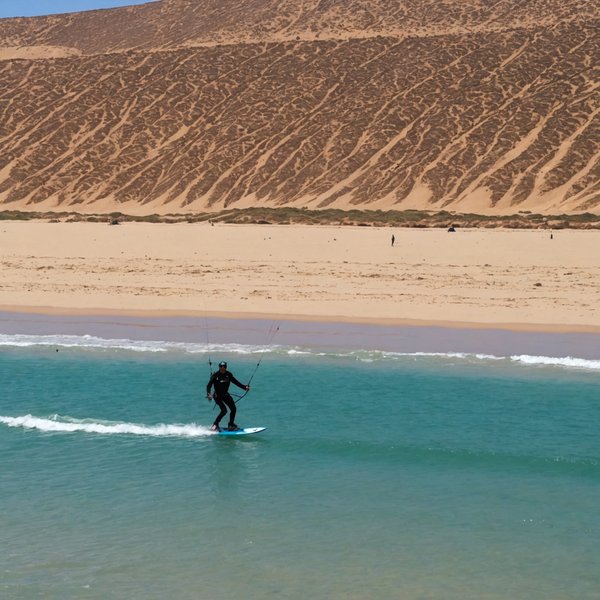 Où trouver les meilleures plages pour faire du kitesurf à Dakhla, Maroc?